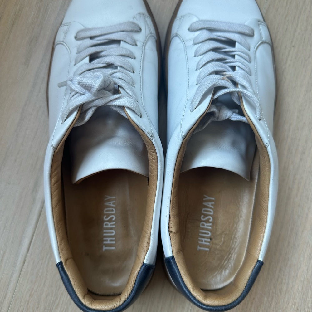 Thursday Boot Company White and Brown Men's Sneakers - Picture 5 of 6